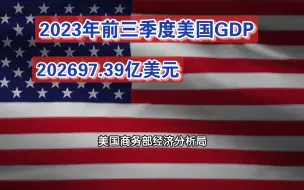 Tải video: 2023年前三季度美国GDP202697.39亿美元