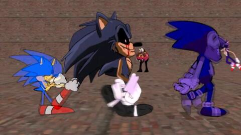 Halloween Special Shadow VS Sonic EXE (Sprite Animation)_哔哩哔哩_