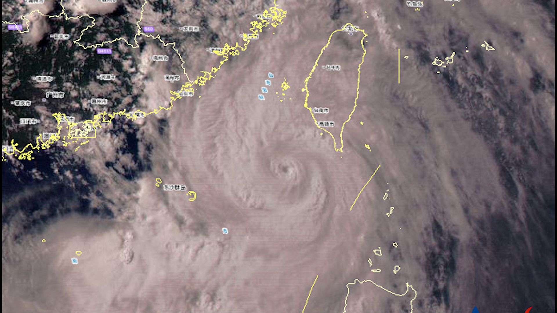 台风“杜苏芮”最新云图:距厦门约360公里 再次升级为超强台风哔哩哔哩bilibili