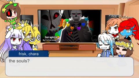 Undertale Reacts to Reaper!Sans Vs Geno!Sans(Gacha Club)_单机游戏