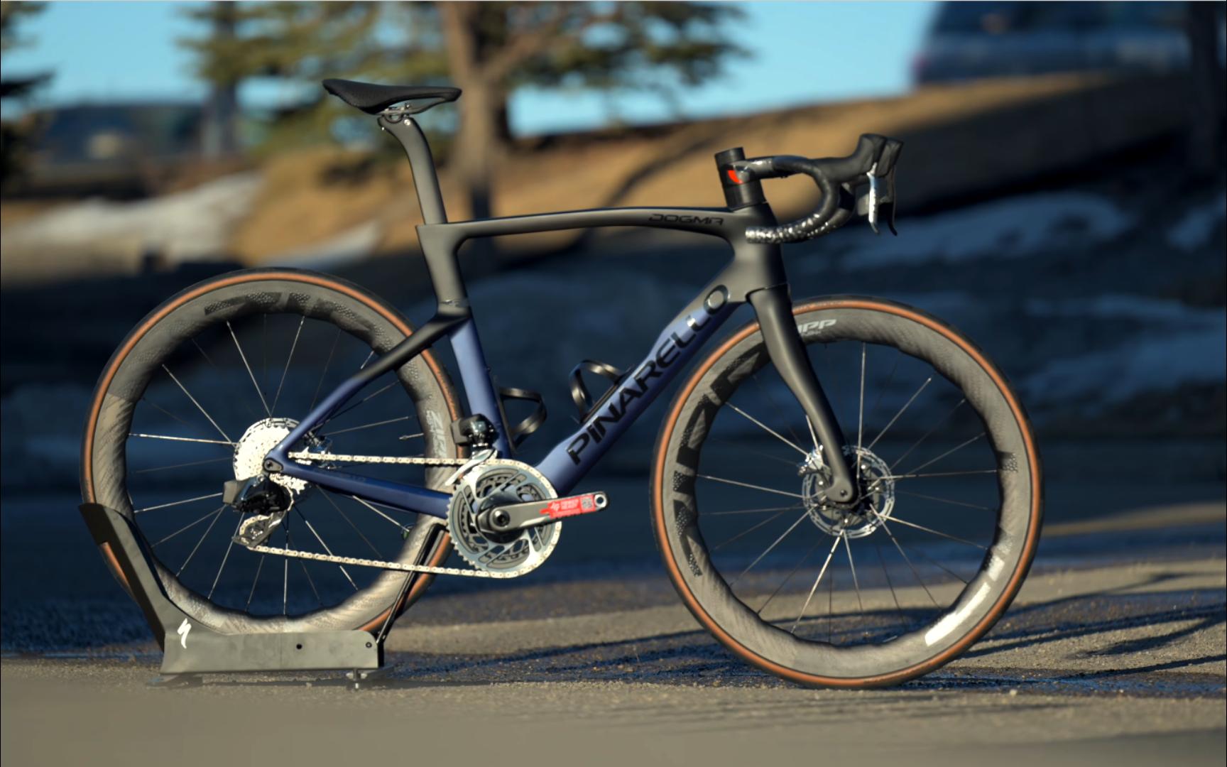 2023 pinarello dogma f 午夜蓝定制, sram red axs 和 zipp 454nsw