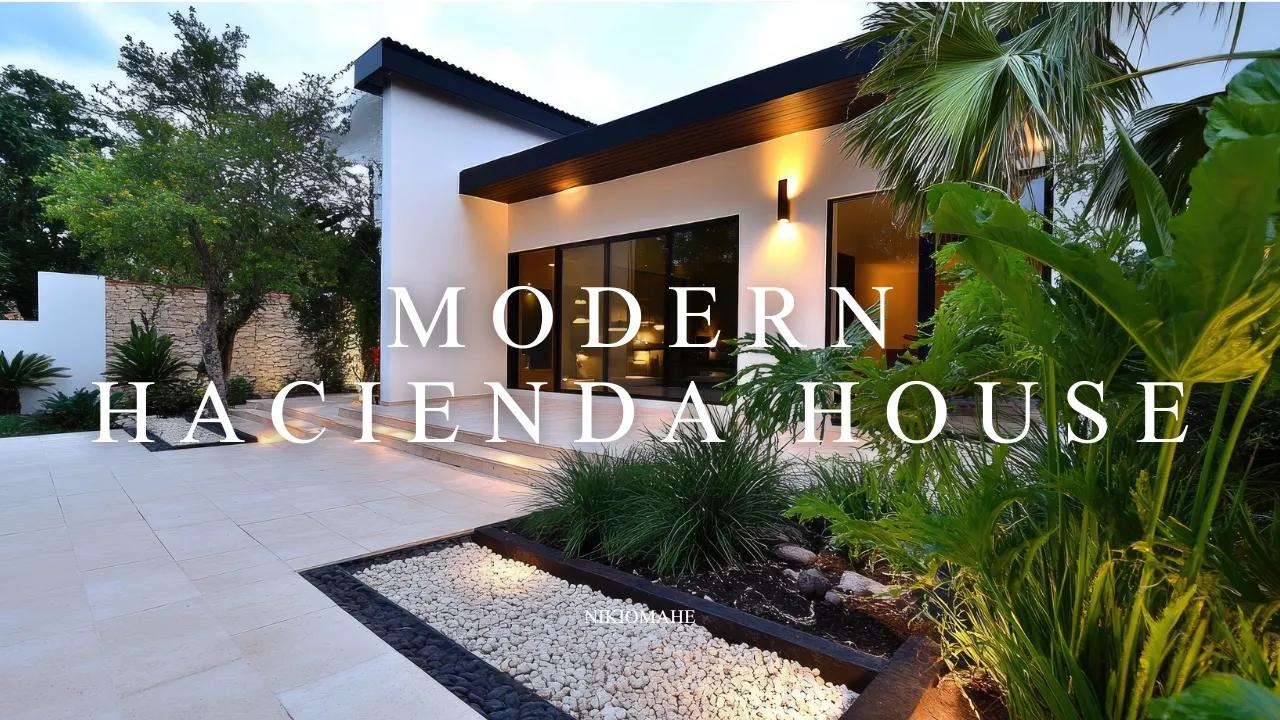 室内外设计Modern Hacienda Style House, a Blend of Old World Charm and Contemporary L哔哩哔哩bilibili