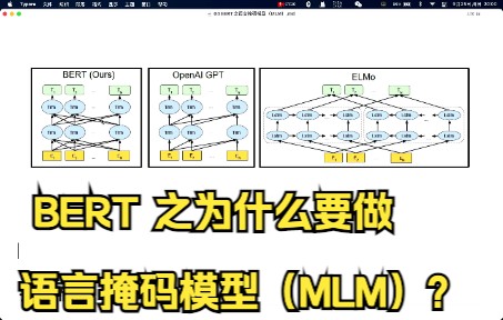 04 BERT 之为什么要做语言掩码模型(MLM)?