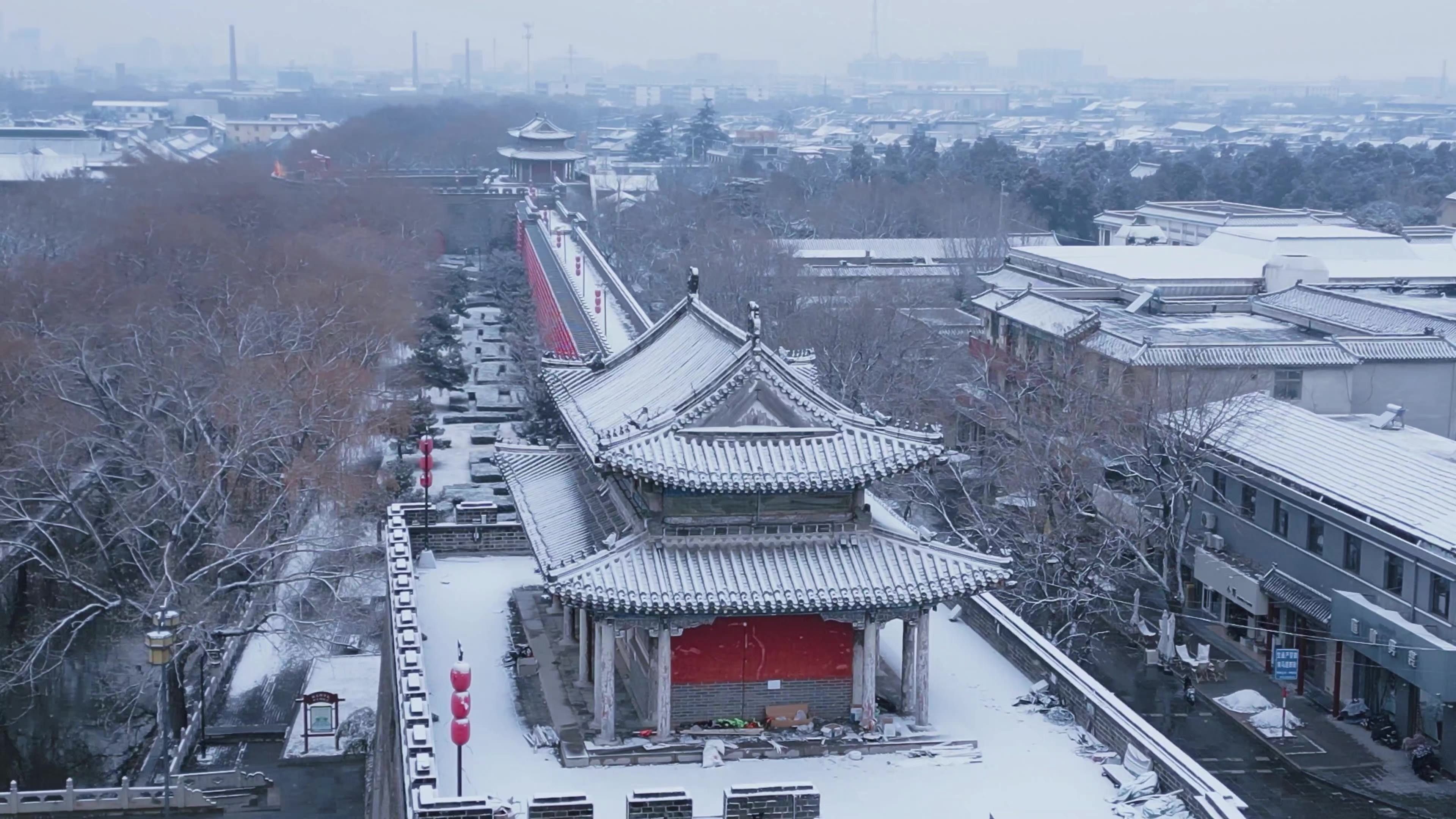 [图]济宁曲阜市：雪落三孔 梦回鲁国