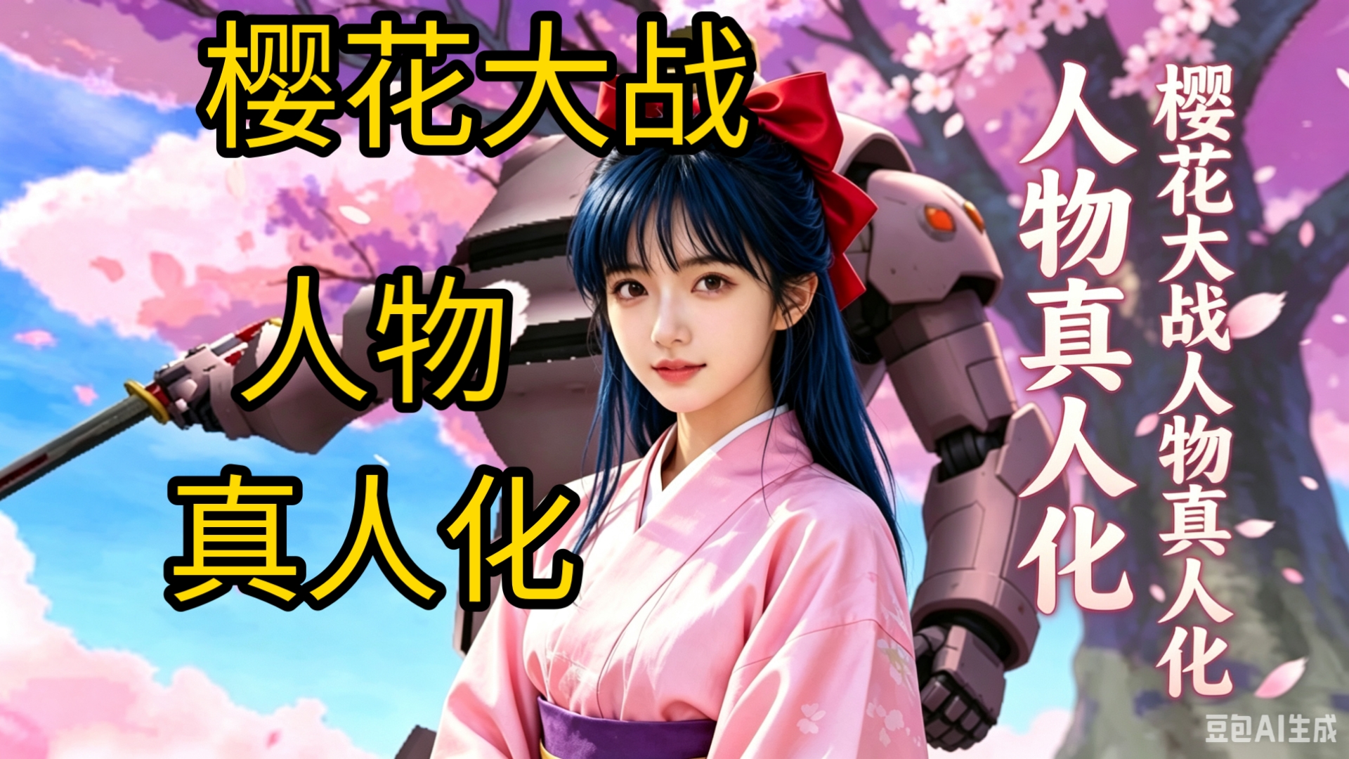 【樱花大战】人物真人化，/看樱花大战中小姐姐变成真人！