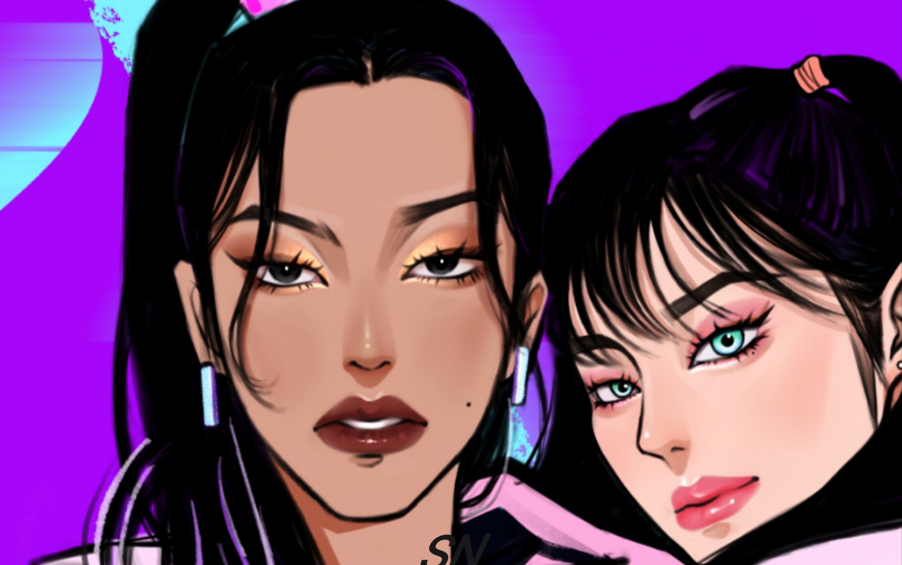 【mamamoo】华莎安惠真丁辉人绝美竹马line绘画,还有谁不喜欢辣妹