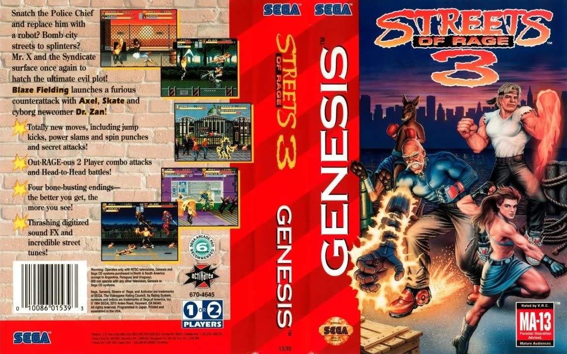 [图][SEGA Genesis Music] Streets of Rage 3 OST MD 怒之铁拳3 全曲目 原声