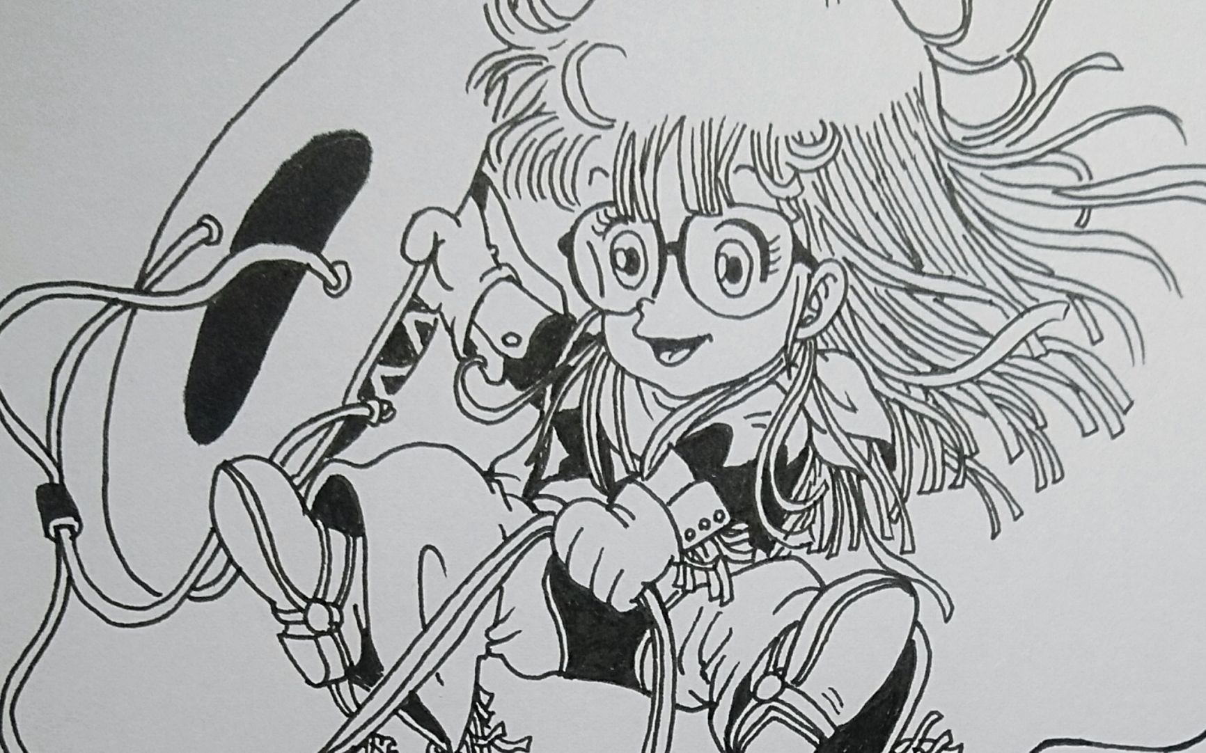 手绘曾经看过的动漫---014---阿拉蕾