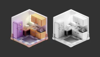 【3dmax场景建模】新手入门小场景建模教程，3dmax新手建模案例教学！