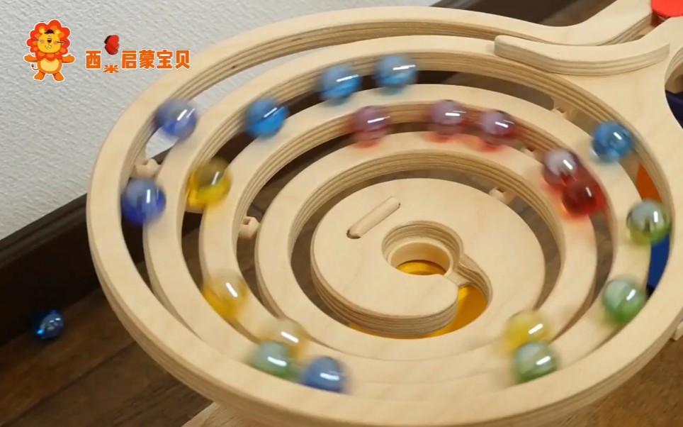 轨道弹珠游戏这么小的货车能把所有的弹珠都家住吗趣味英语