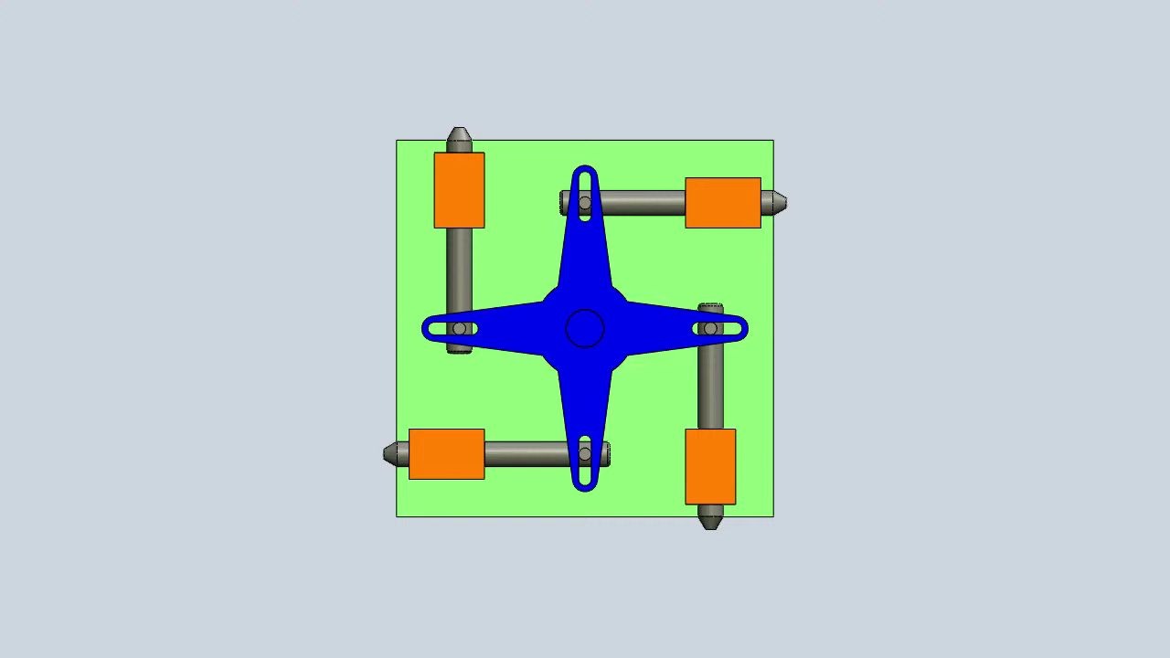 连杆滑槽机构_3(4联动连杆滑槽机构)