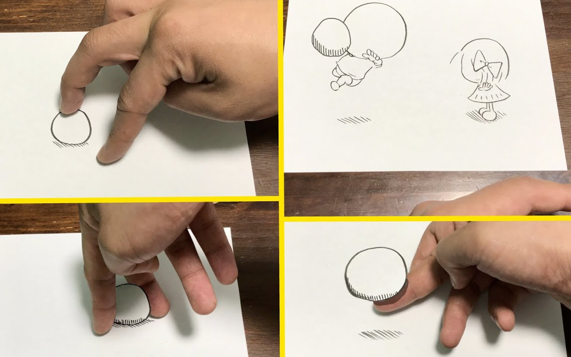 [图]ボールの絵を指でリフティング【パラデル漫画】 Juggling a written ball with fingers【本多修のパラデルチャンネル】