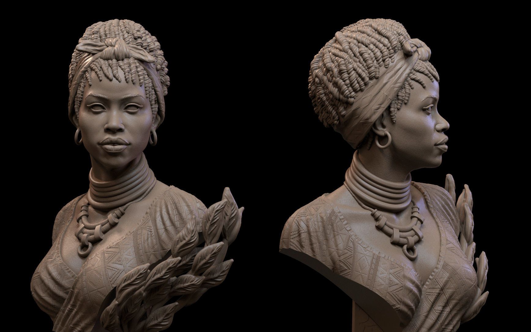 zbrush女生头像雕塑雕刻参考资料,zbrush雕刻资料