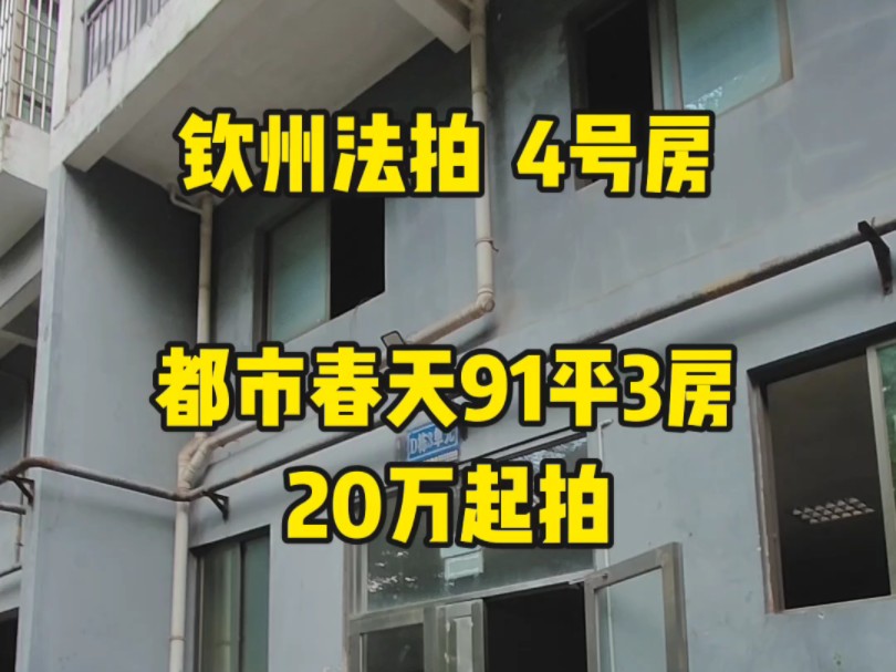 钦州都市春天91平3房20万起拍#钦州#钦州法拍#钦州房产#钦州二手房#钦州热门哔哩哔哩bilibili