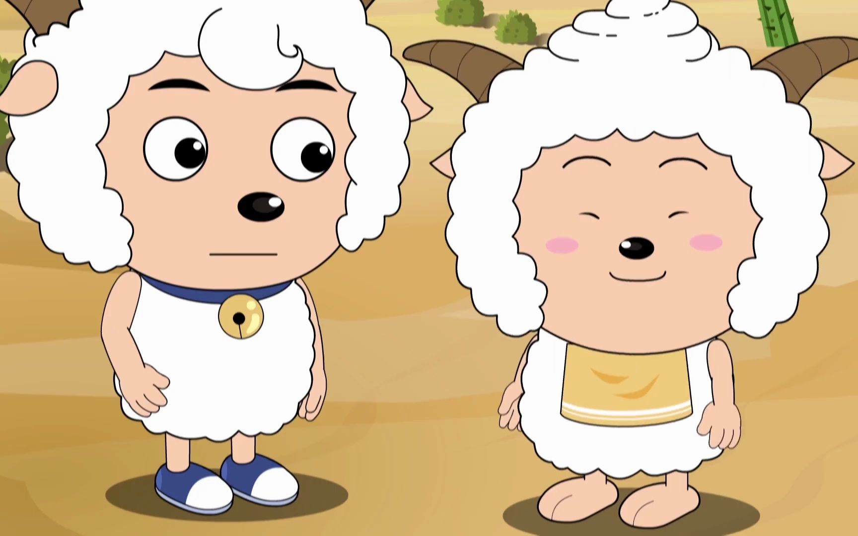 懒羊羊和小羊们进入沙漠 喜羊羊与灰太狼之古古怪界大作战