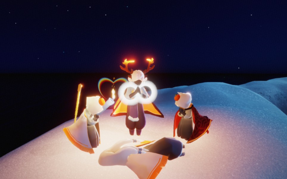 【光遇国际服】务第一次赶上了先祖跳舞