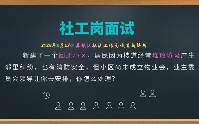 【社区工作者面试】回迁小区垃圾问题严重哔哩哔哩bilibili