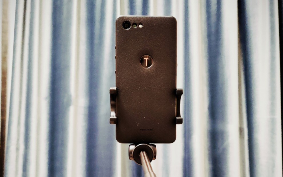 坚果三脚架自拍杆 开箱