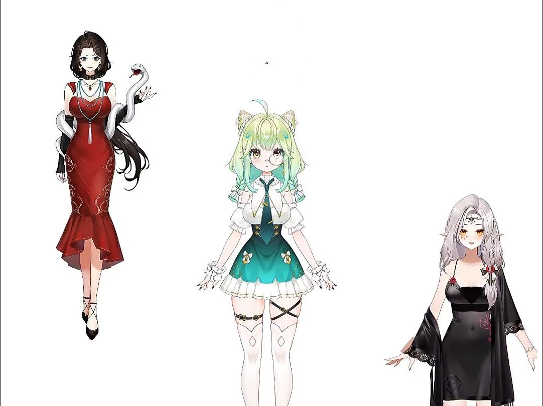 虚拟主播立绘展示 总有一款适合你