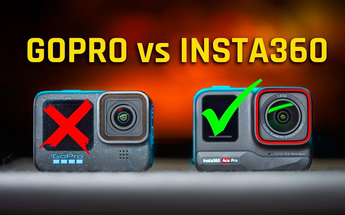 【gopro 12 vs insta360 ace pro 横向对比结果居然】运动相机对比