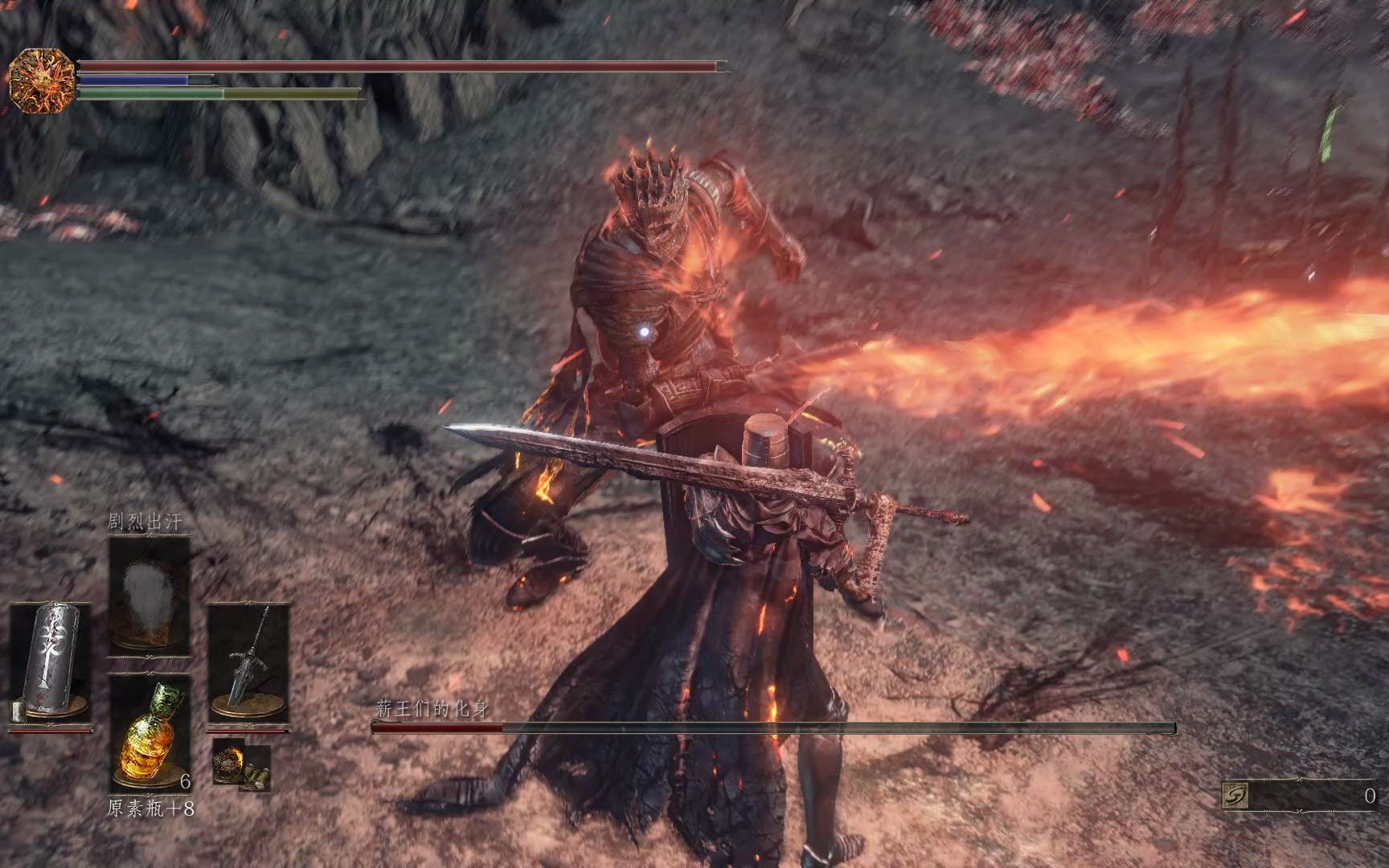 黑魂三一周目萌新大战薪王化身!