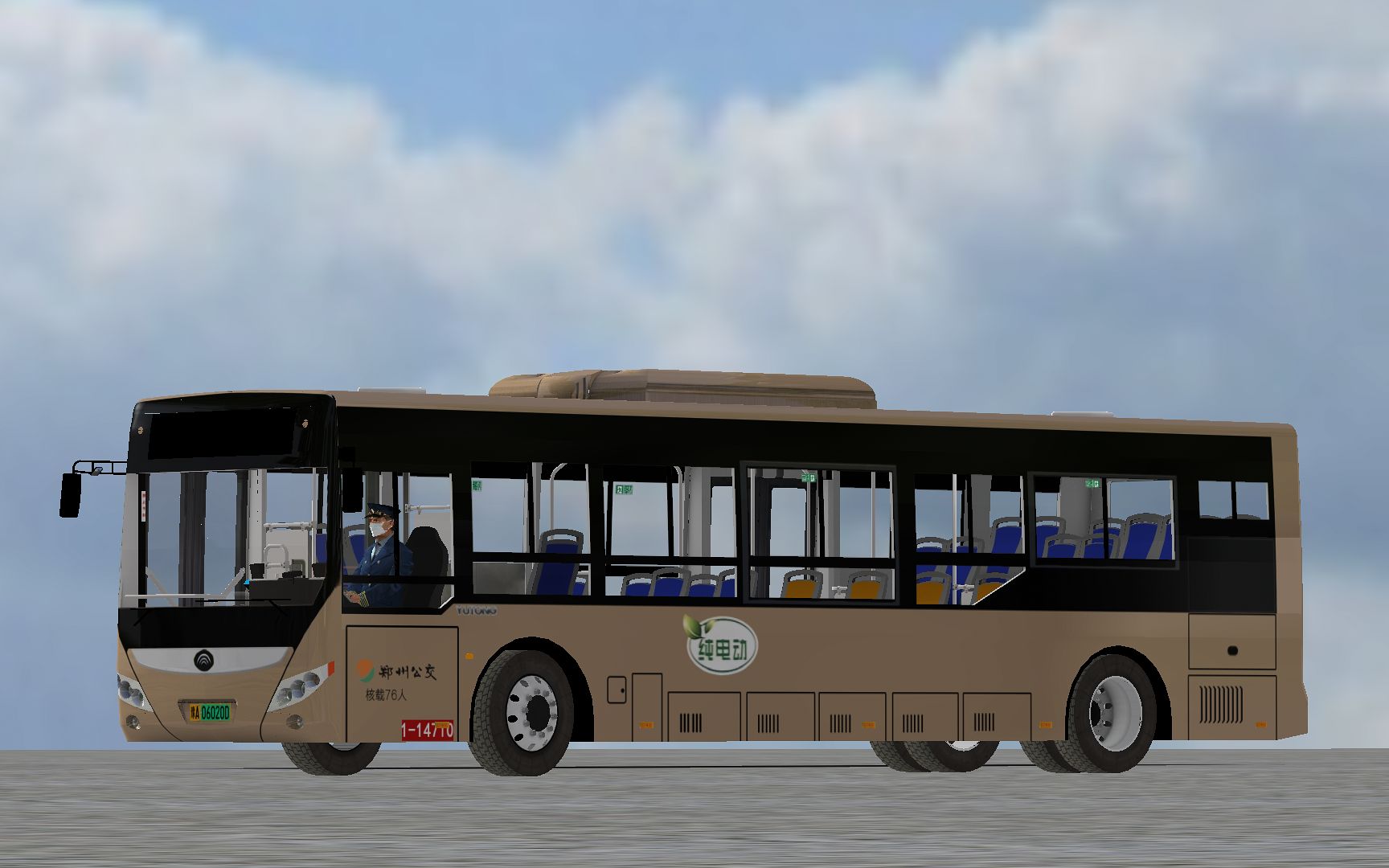 腾东巴士模拟223鸽子回归驾驶塞拉门版本宇通e10行驶在郑州市600路非