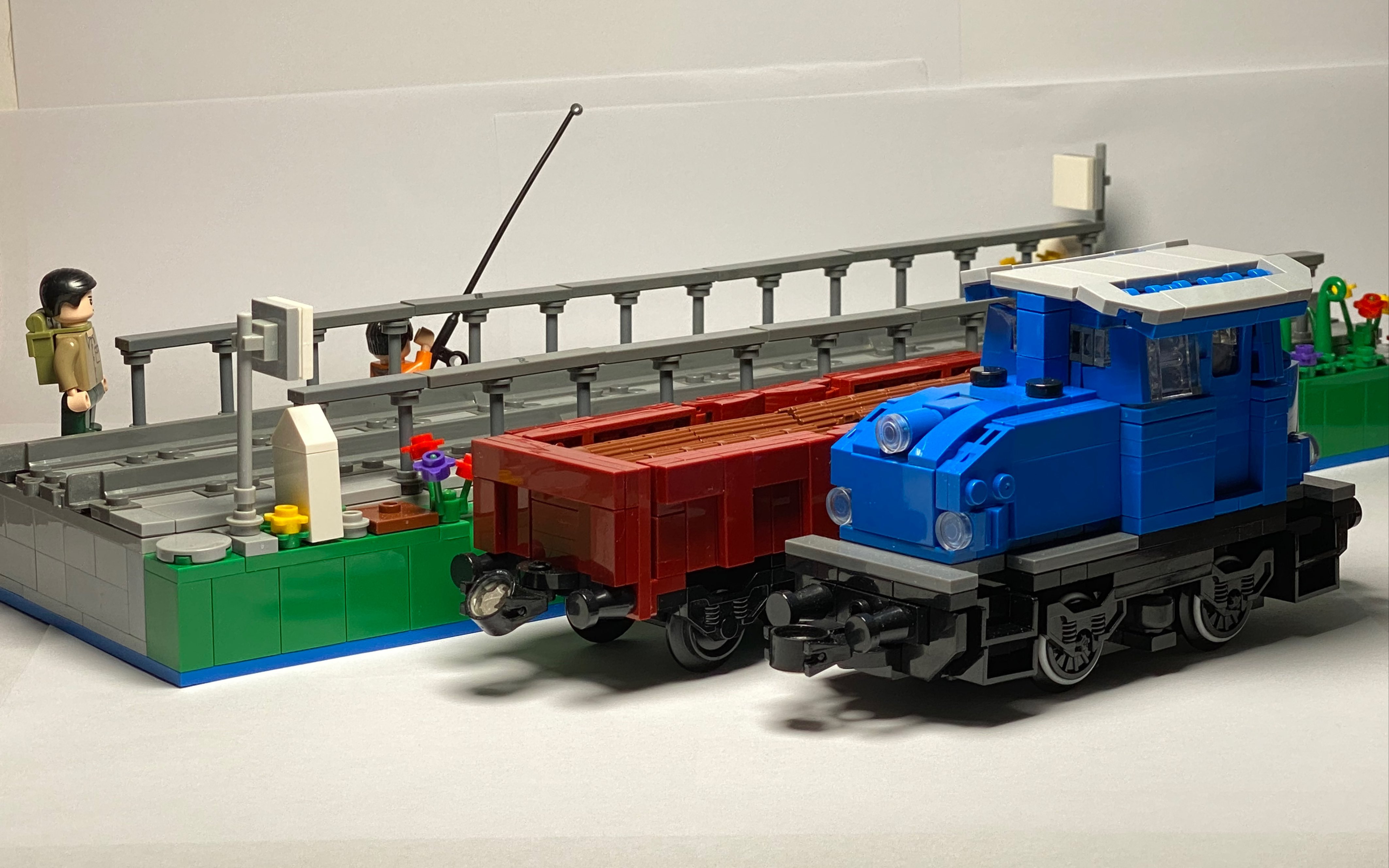 仅有16格长的mini遥控火车?乐高火车moc—kg230型内燃机车