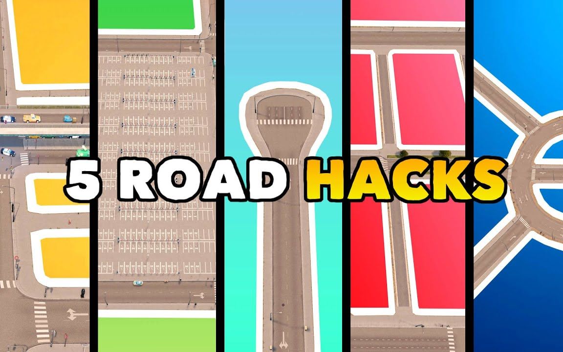 [图]五个你必须知道的无模组修路小技巧 #都市天际线 5 Road Hacks you need to know in Cities: Skylines!