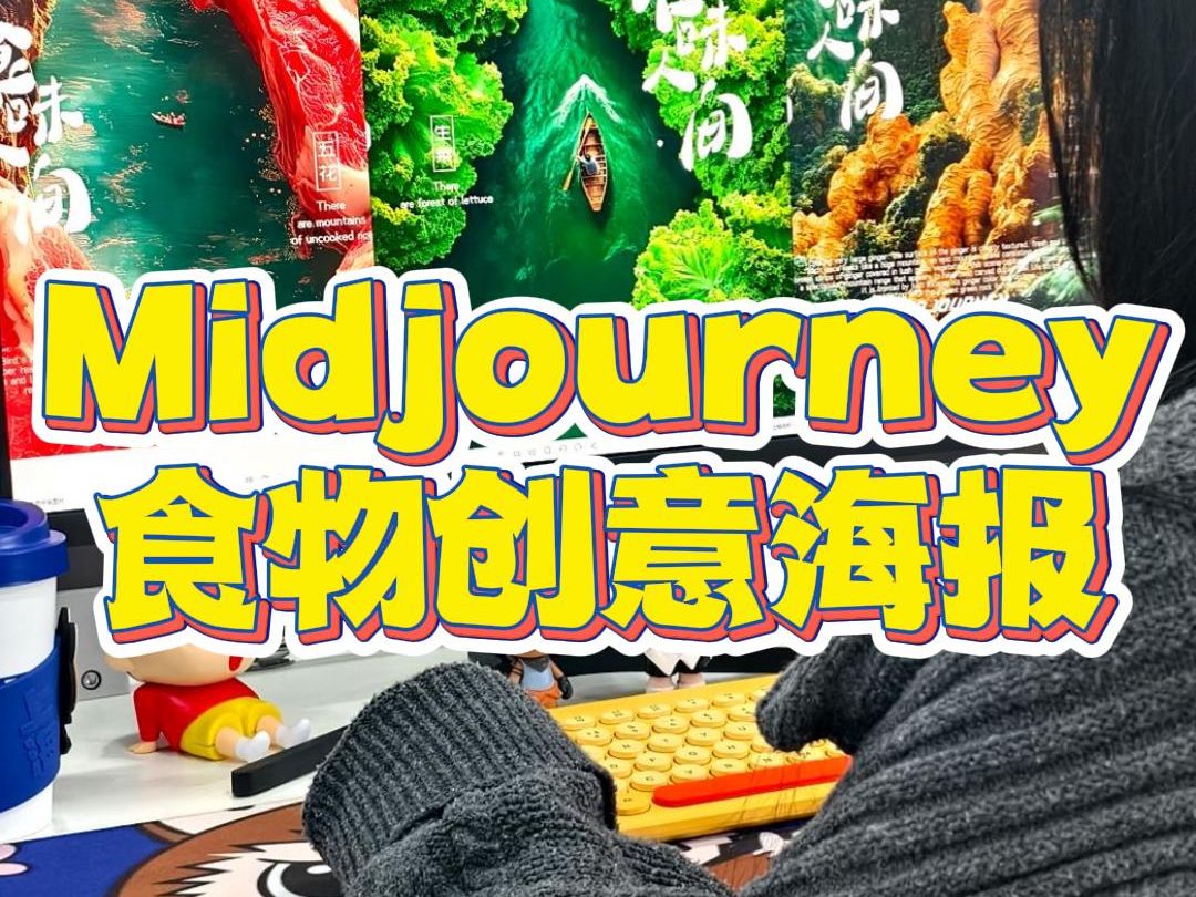 Midjourney制作食物创意海报哔哩哔哩bilibili