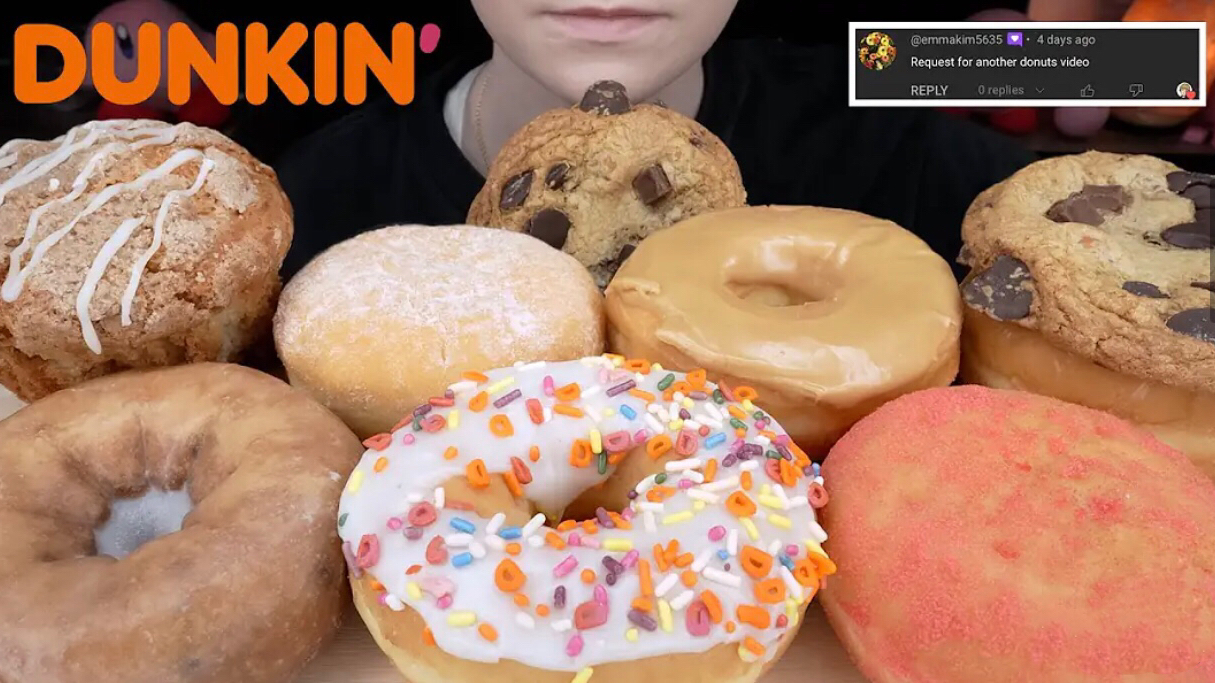 【VNM】中字 | Dunkin甜甜圈 新品西瓜甜甜圈和巧克力块饼干 咖啡蛋糕松饼哔哩哔哩bilibili