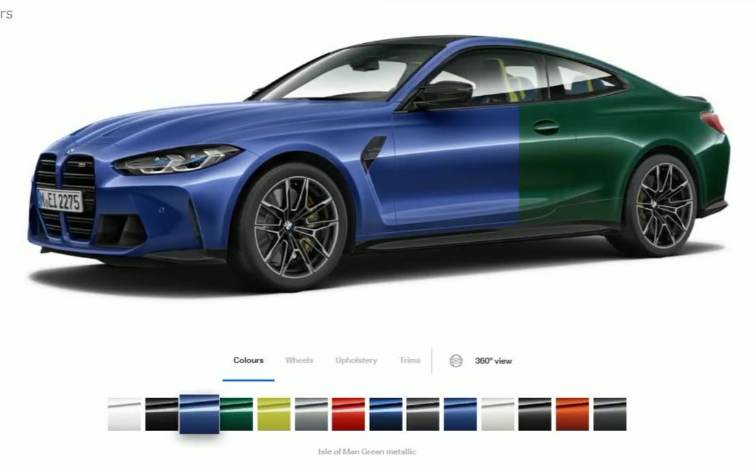 [图]2021 BMW M4 外观颜色展示