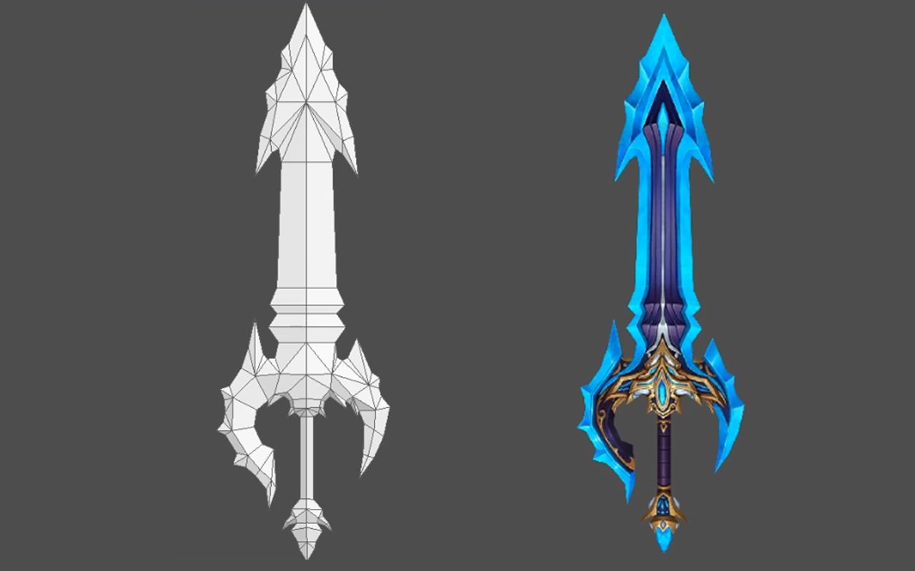 3dmax二次元武器建模教程