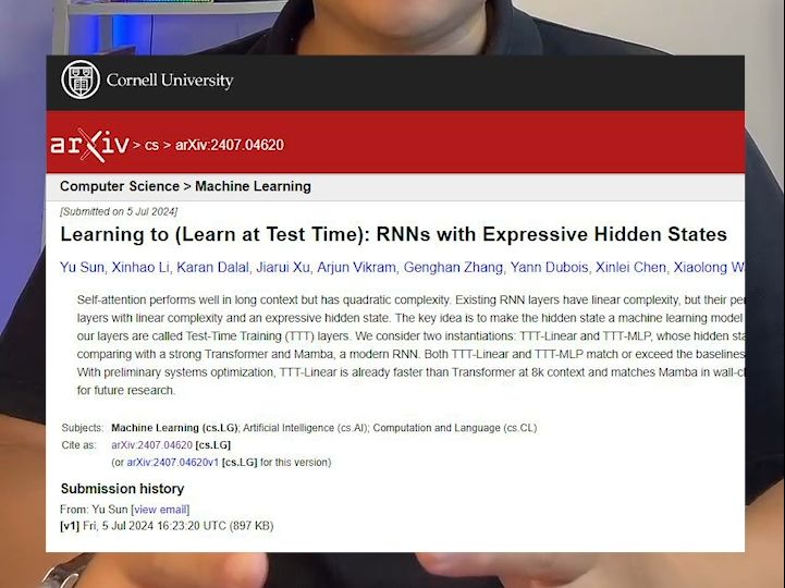 TTT(testtimetraining)新模型架构来啦,超越Transformer和Mamba架构了吗?家人们,你们怎么看?哔哩哔哩bilibili