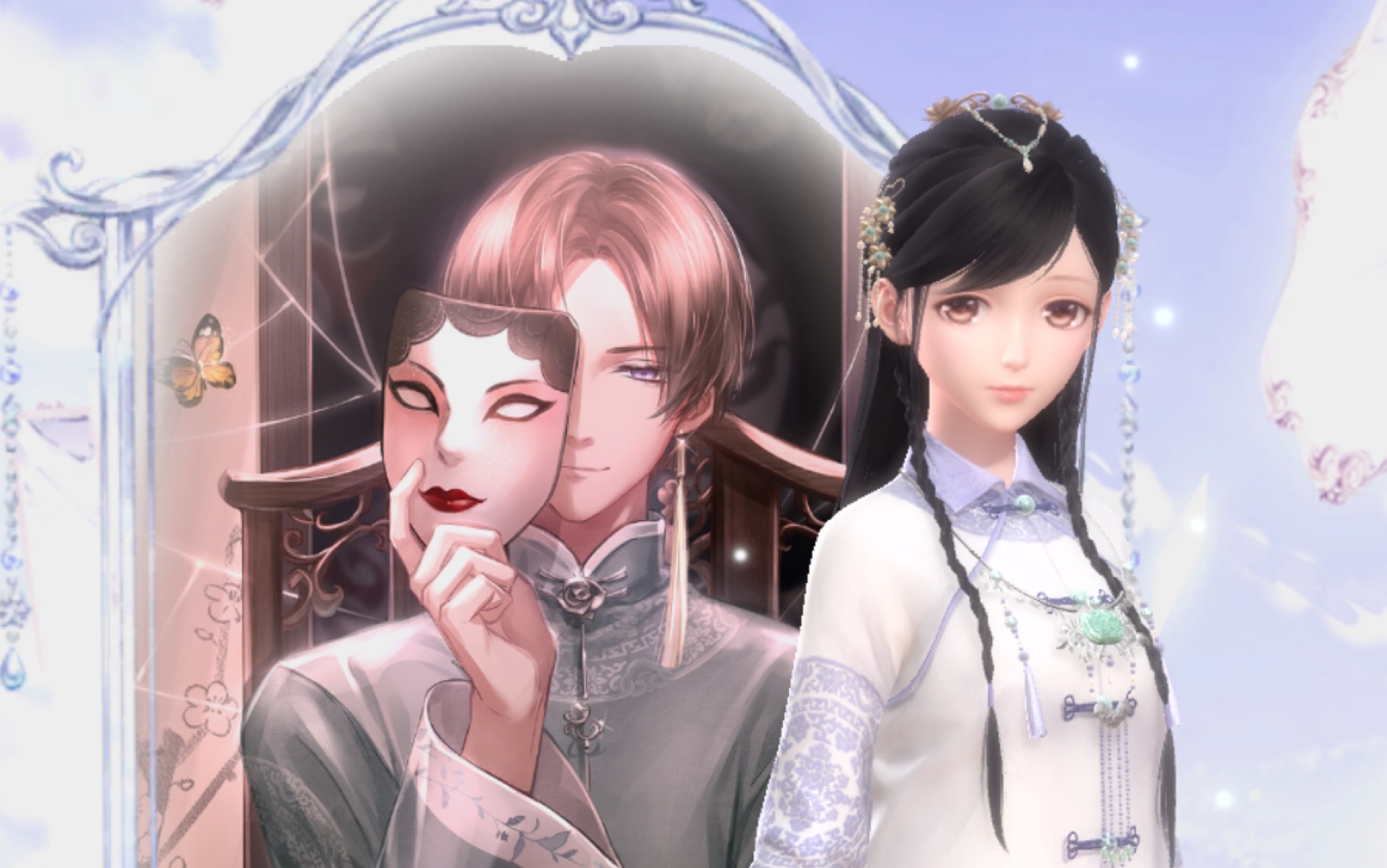 【闪耀暖暖】女儿房间互动-新套装镜花水月房间互动(繁中配音)