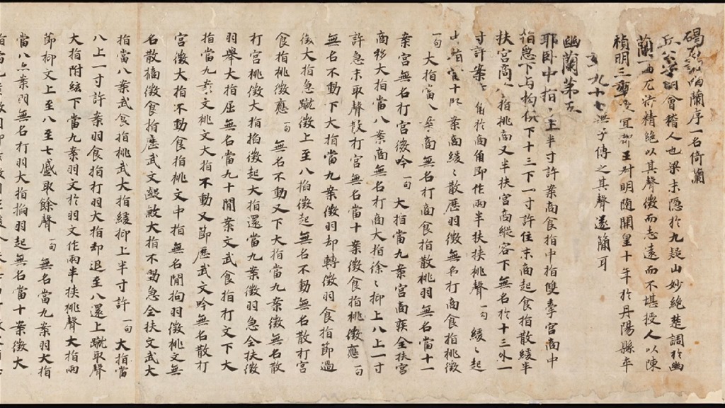 98,兰之猗猗,扬扬其香---管平湖先生《碣石调·幽兰》 原始文字谱