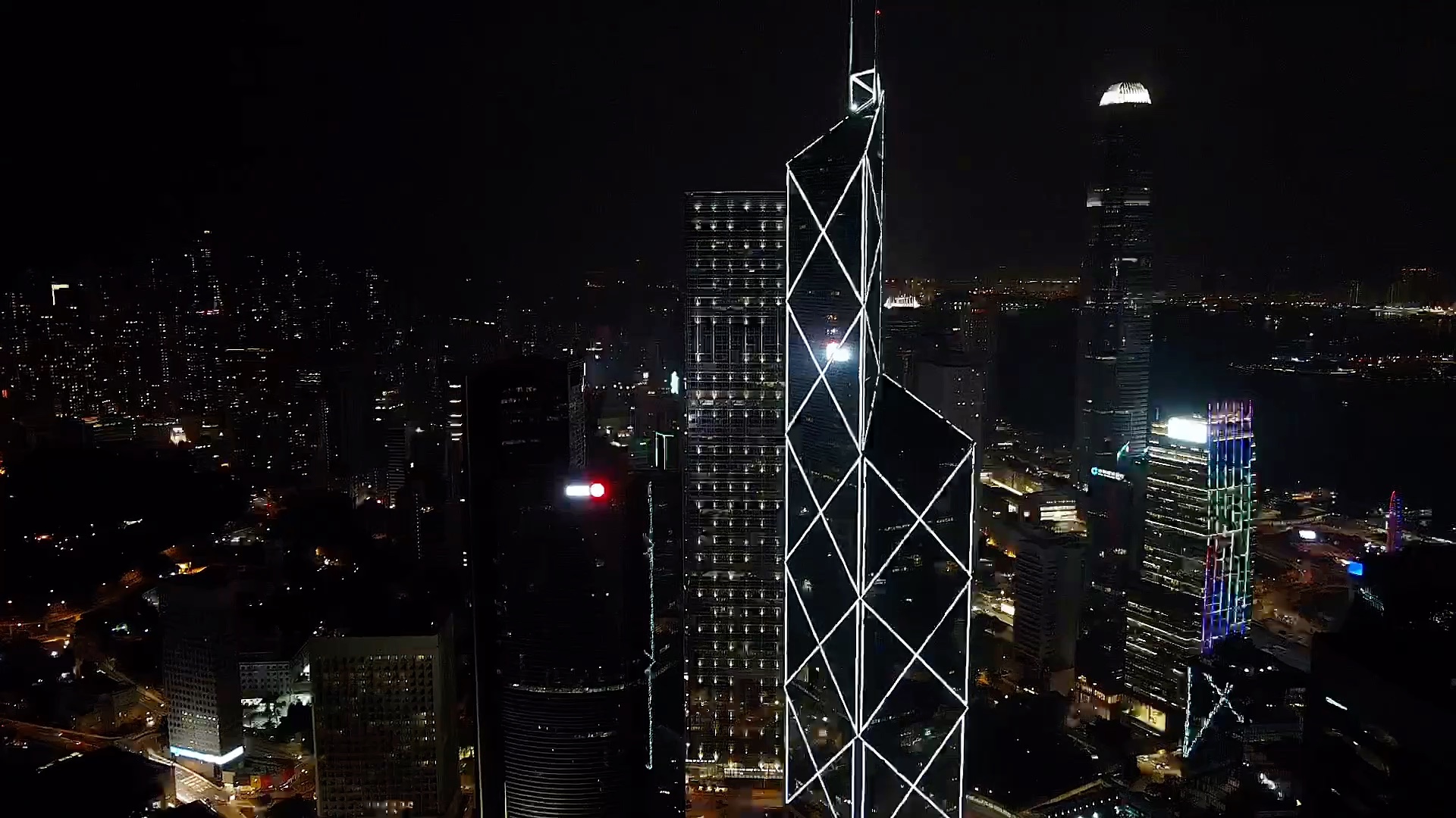 香港中环无人机航拍