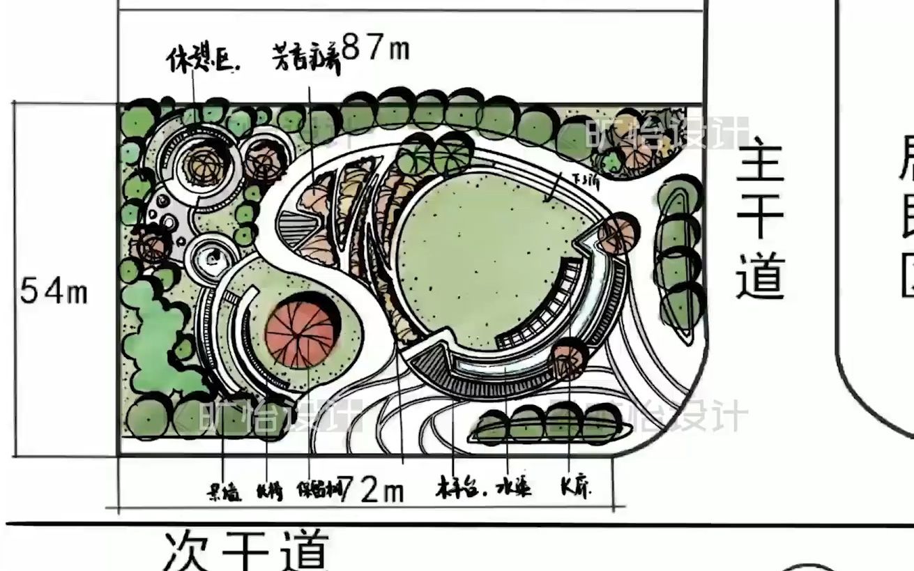 福建农林大学2023风景园林考研快题真题解析哔哩哔哩bilibili