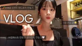 Download Video: 【HOJIN】VLOG.｜放假的教师上班族｜🥕制作三种三明治🥪｜手工制作｜购物｜丹尼尔连体展示会