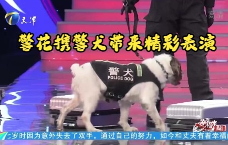 美女警花携警犬带来精彩表演,让人不得不竖起大拇指丨幸福来敲门哔哩哔哩bilibili