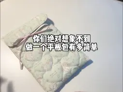 下载视频: 草履虫也能学会的平板包制作教程