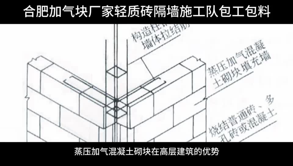 合肥轻质砖加气块厂家施工队知识讲解加气块在高层建筑的优势!哔哩哔哩bilibili