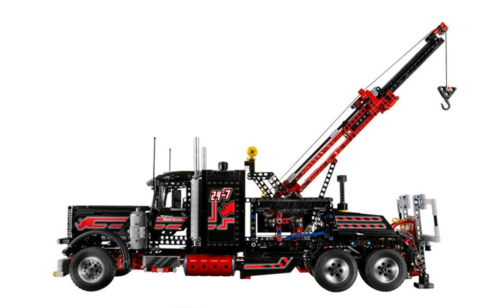 乐高lego8285科技机械组科技美式重型货柜卡车头2006速拼评测