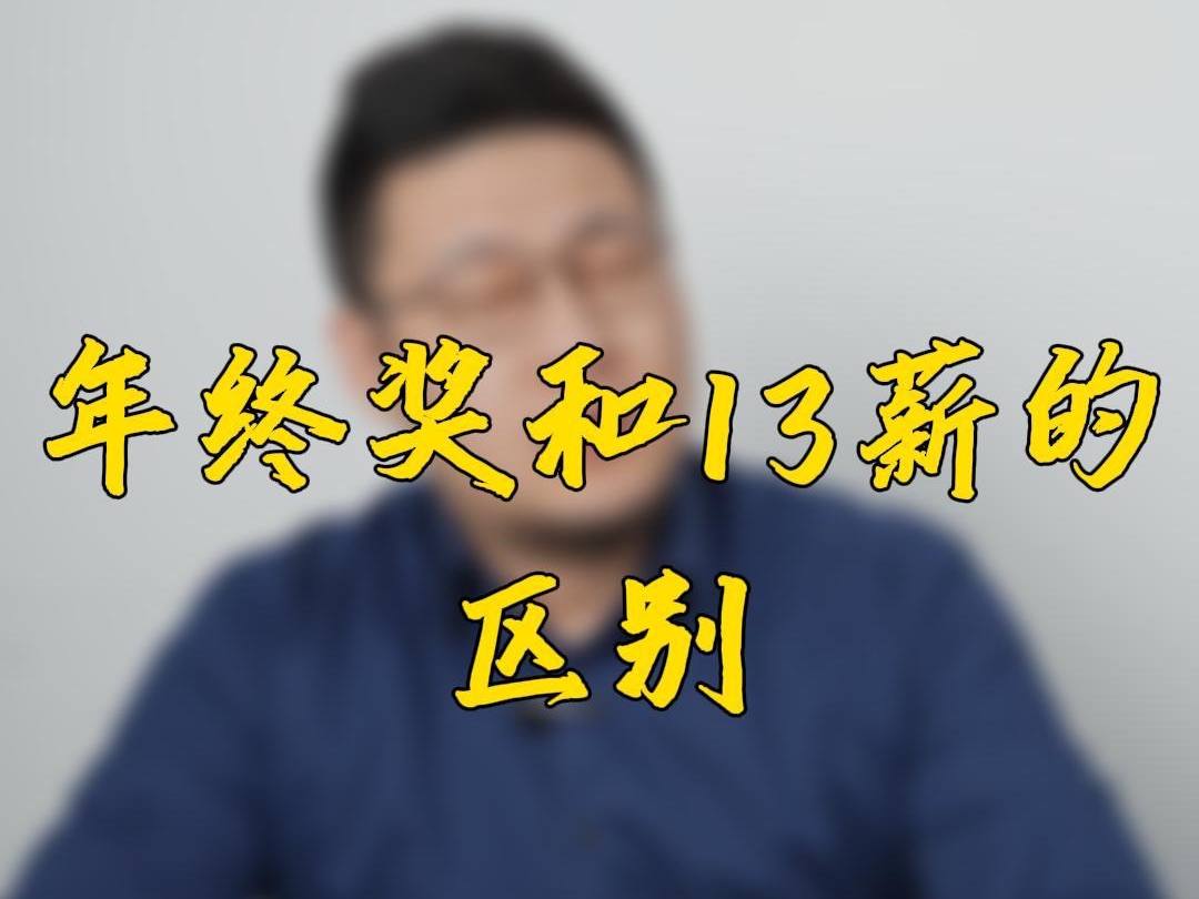 年终奖和13薪区别?哔哩哔哩bilibili