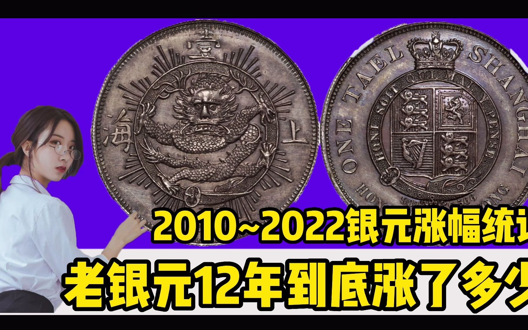 老银元近十二年到底涨了多少?20102022银元价格涨幅统计!哔哩哔哩bilibili