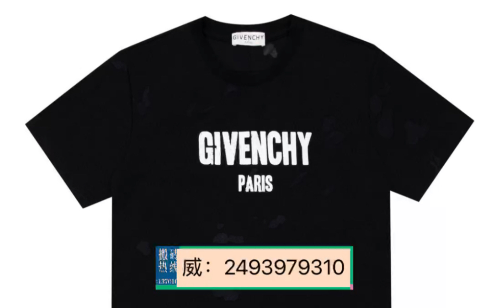 纪梵希gvc 20ss印花大破洞短袖size:xs s m l