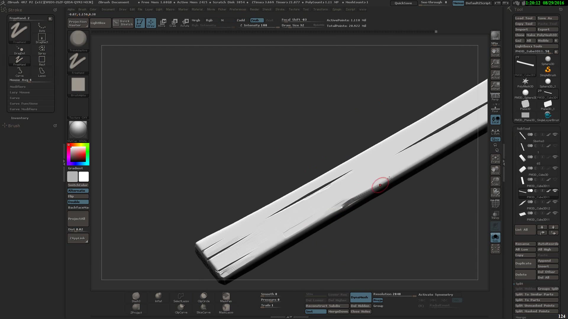 zbrush 制作木质门框道具_哔哩哔哩_bilibili
