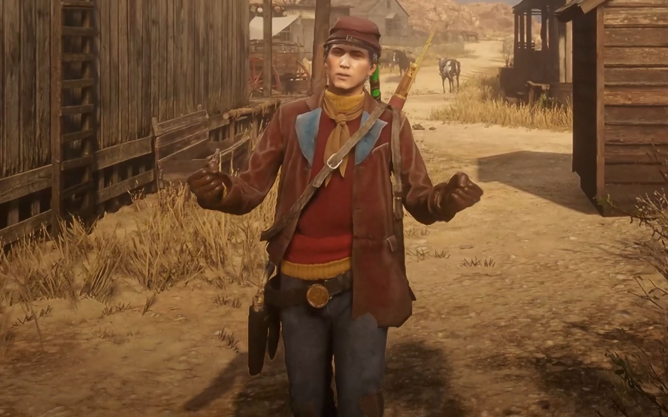 【荒野大镖客2】女性角色衣服穿搭102——莱莫老兵