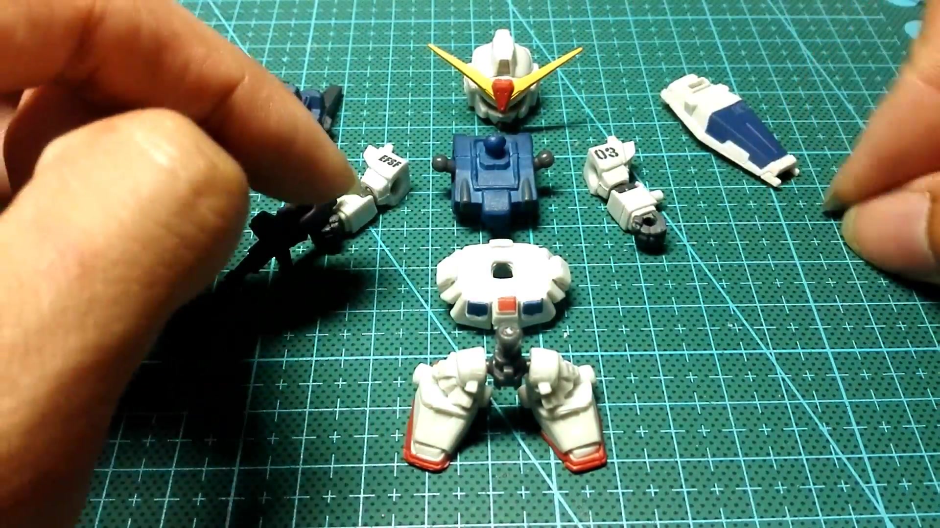 万代高达forte4扭蛋蓝色命运3号机