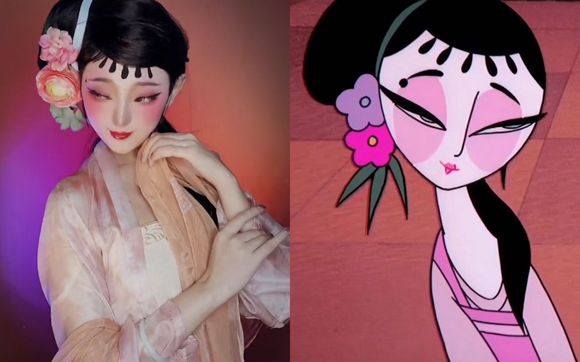 天书奇谭盘点:10位小狐狸真人仿妆,童年的回忆,康康谁的最还原