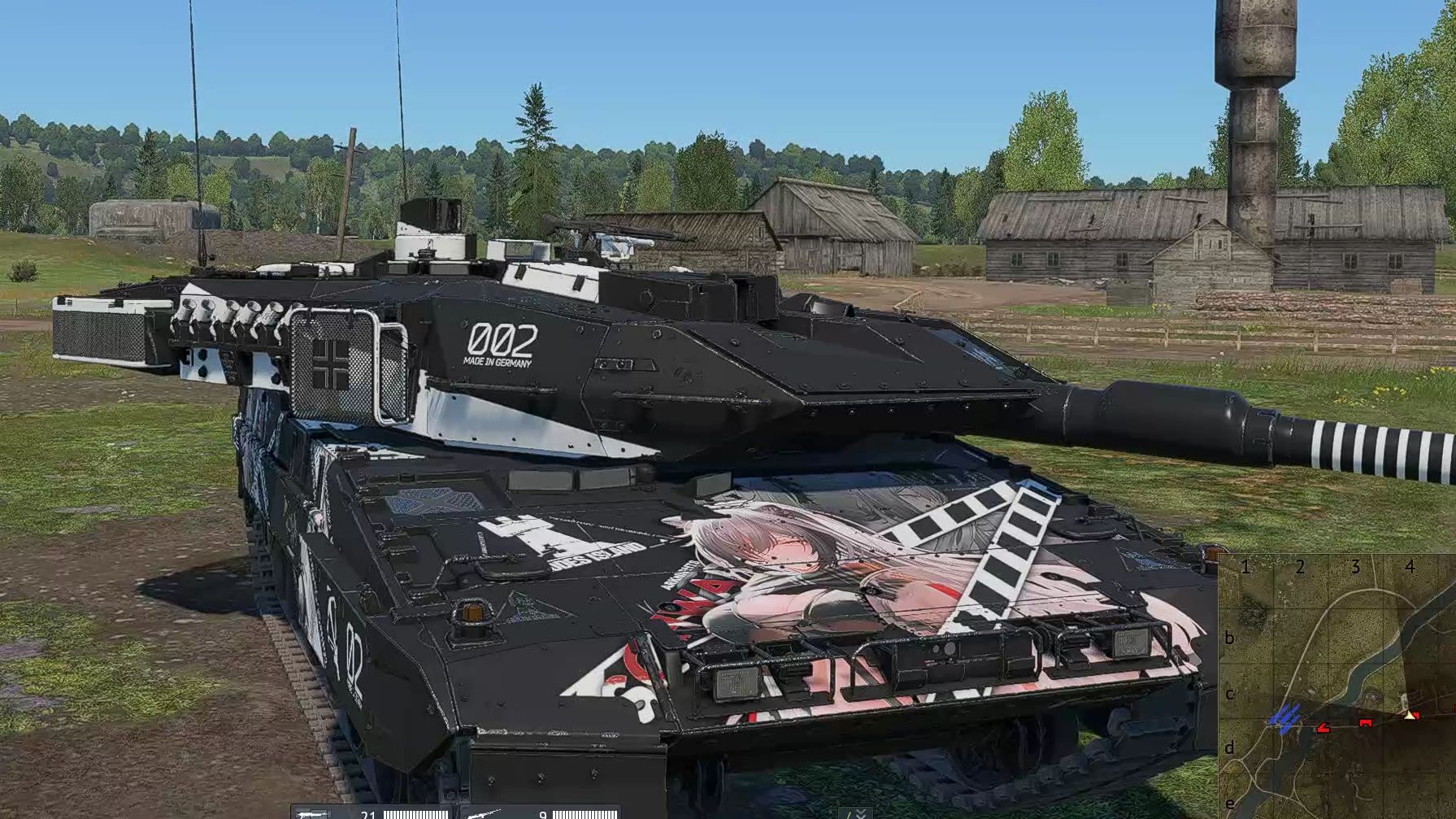 【战争雷霆】豹2a7v 明日方舟黑 涂装展示